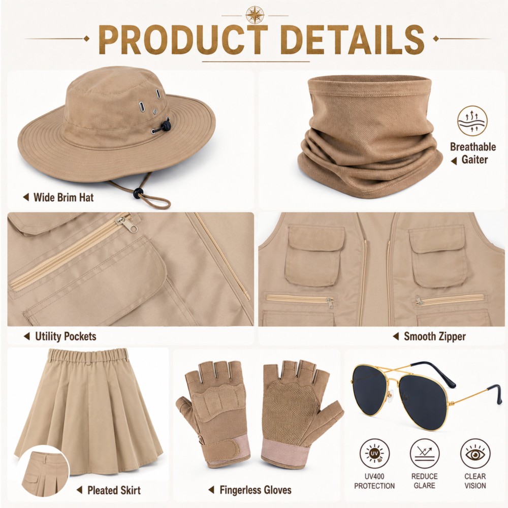 Outdoor Explorer Clothing Hat  - Outdoor Adventure Outfit recension och pris