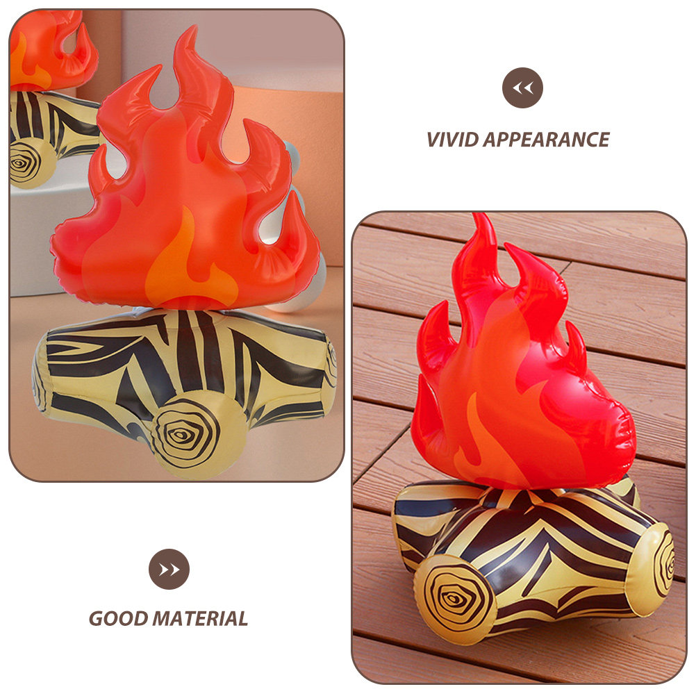 4Pcs Compact Inflatable Campfi - Outdoor Adventure Birthday Party recension och pris